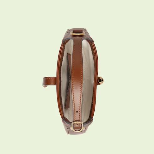 Túi Gucci Jackie 1961 Crystal Gg Mini Shoulder Bag Nữ Màu Nâu Be