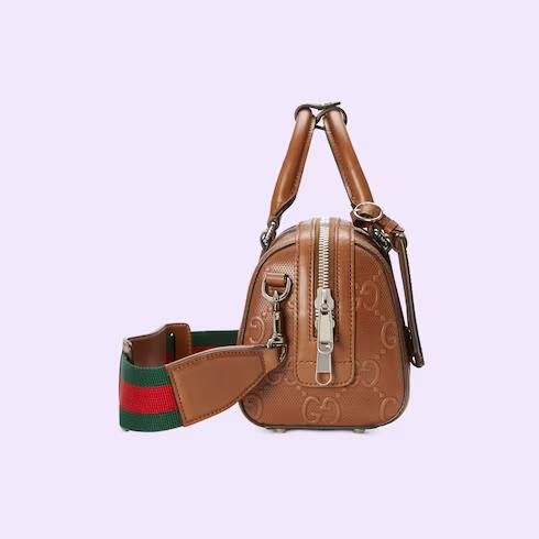 Túi Gucci Gg Embossed Mini Duffle Bag Nữ Màu Nâu