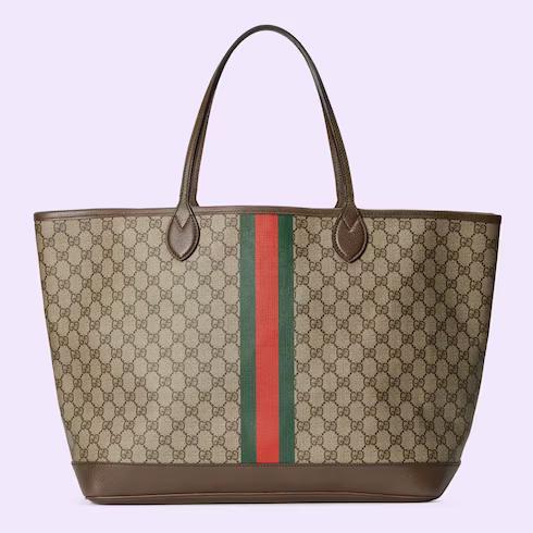 Túi Gucci Ophidia Gg Large Tote Bag Nữ Màu Nâu