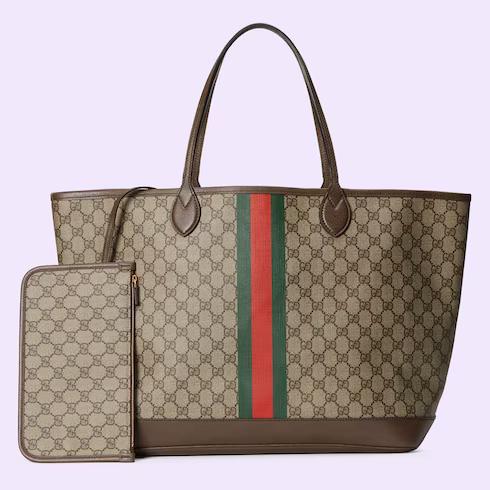 Túi Gucci Ophidia Gg Large Tote Bag Nữ Màu Nâu