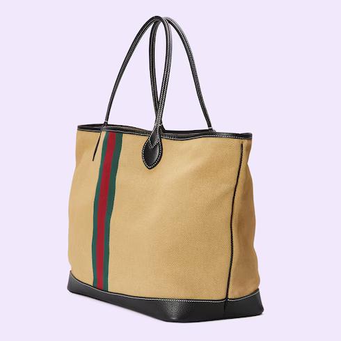 Túi Gucci Ophidia Large Foldable Tote Bag Nữ Màu Be