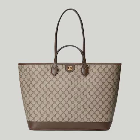 Túi Gucci Ophidia Large Tote Bag Nữ Màu Nâu Be