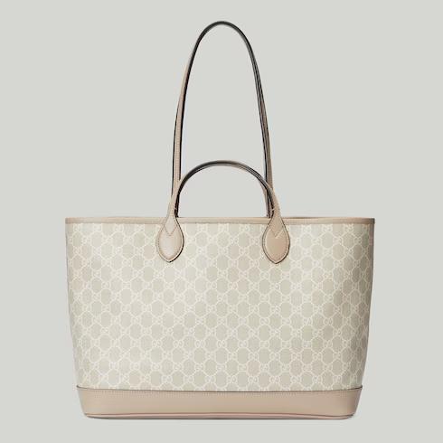 Túi Gucci Ophidia Medium Tote Bag Nữ Màu Trắng Be