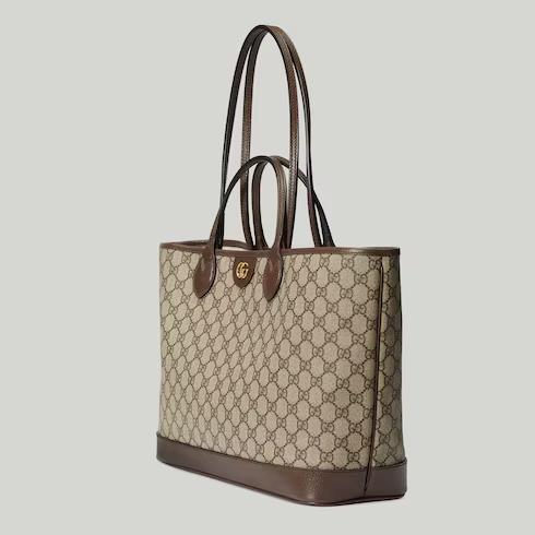 Túi Gucci Ophidia Medium Tote Bag Nữ Màu Nâu Be