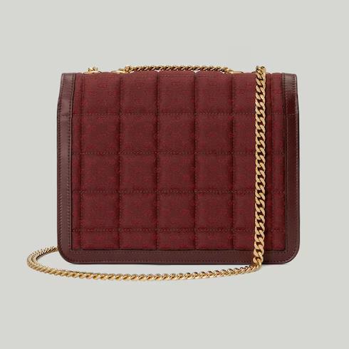 Túi Gucci Deco Small Shoulder Bag Nữ Màu Đỏ Canvas