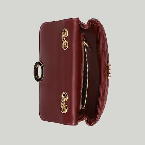 Túi Gucci Deco Small Shoulder Bag Nữ Màu Đỏ Canvas