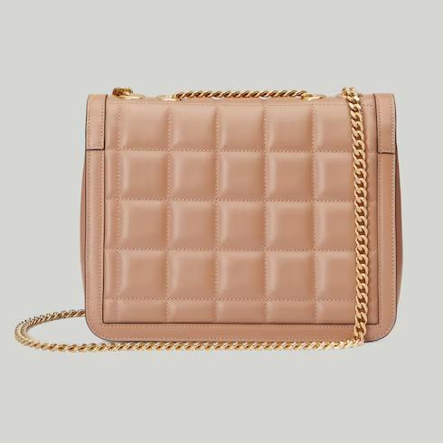 Túi Gucci Deco Small Shoulder Bag Nữ Màu Hồng Be