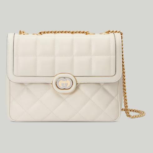 Túi Gucci Deco Small Shoulder Bag Nữ Màu Trắng