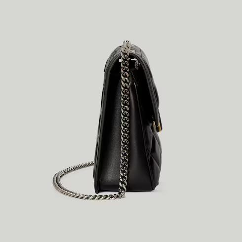 Túi Gucci Deco Small Shoulder Bag Nữ Màu Đen Vuông