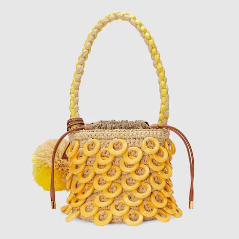 Túi Gucci Mini Top Handle Bag Nữ Màu Vàng