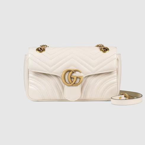 Túi Gucci Gg Marmont Small Shoulder Bag Nữ Màu Trắng