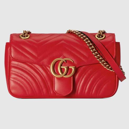 Túi Gucci Gg Marmont Small Shoulder Bag Nữ Màu Đỏ