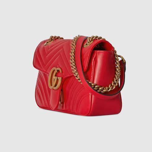 Túi Gucci Gg Marmont Small Shoulder Bag Nữ Màu Đỏ