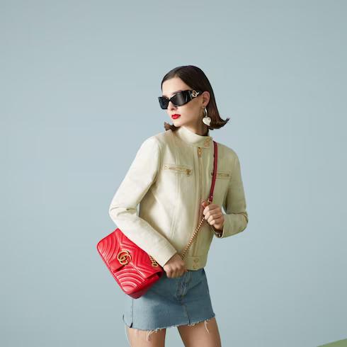 Túi Gucci Gg Marmont Small Shoulder Bag Nữ Màu Đỏ