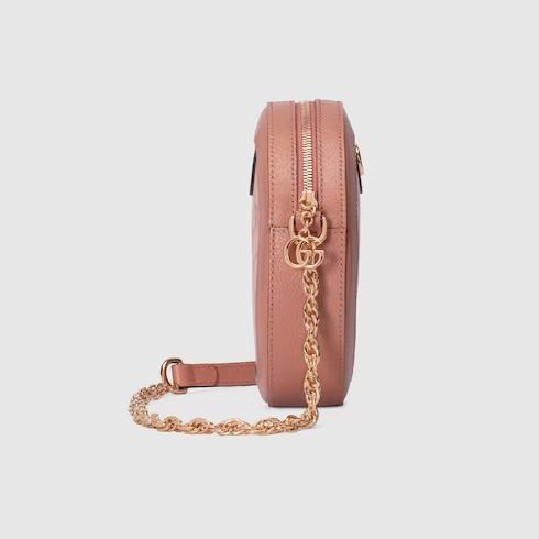 Túi Gucci Ophidia Gg Mini Round Shoulder Bag Nữ Màu Hồng