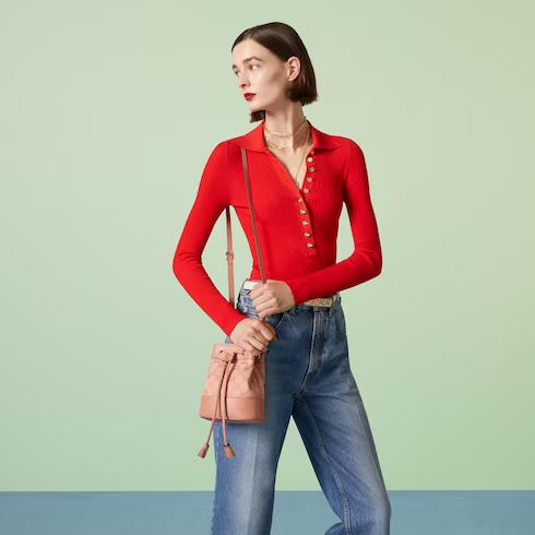 Túi Gucci Ophidia Gg Mini Bucket Bag Nữ Màu Hồng