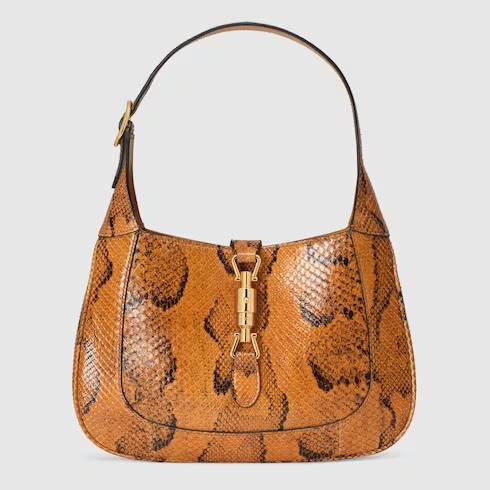 Túi Gucci Jackie 1961 Python Small Shoulder Bag Nữ Màu Cam