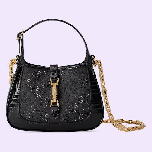 Túi Gucci Jackie 1961 Gg Crystal Mini Bag Nữ Màu Đen