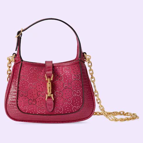 Túi Gucci Jackie 1961 Gg Crystal Mini Bag Nữ Màu Đỏ