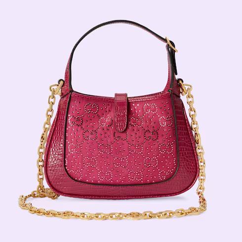 Túi Gucci Jackie 1961 Gg Crystal Mini Bag Nữ Màu Đỏ