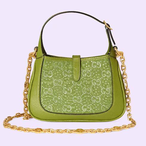 Túi Gucci Jackie 1961 Gg Crystal Mini Bag Nữ Màu Xanh Lá Cây