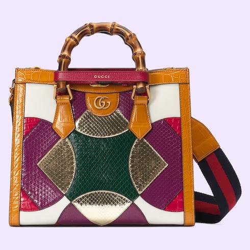 Túi Gucci Nojum Diana Python Shoulder Bag Nữ Nhiều Màu