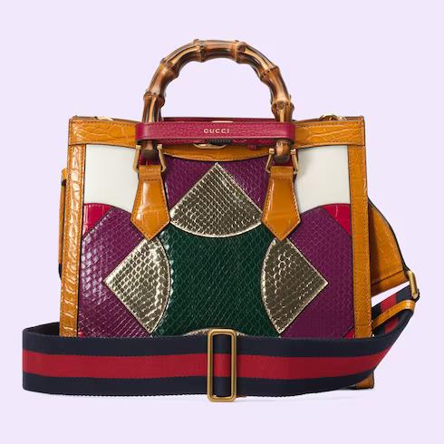 Túi Gucci Nojum Diana Python Shoulder Bag Nữ Nhiều Màu