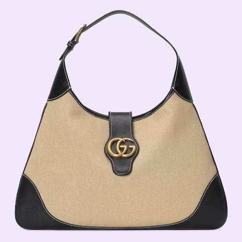 Túi Gucci Aphrodite Large Shoulder Bag Nữ Màu Be Đen