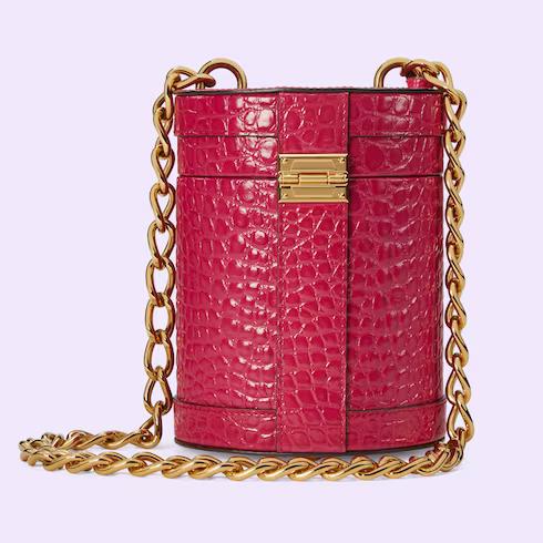 Túi Gucci Nojum Broadway Crocodile Bag Nữ Màu Đỏ