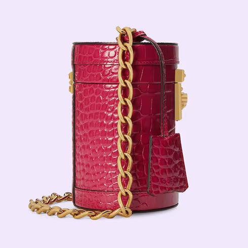 Túi Gucci Nojum Broadway Crocodile Bag Nữ Màu Đỏ