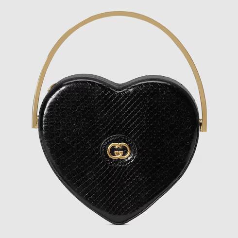 Túi Gucci Broadway Mini Python Top Handle Bag Nữ Màu Đen