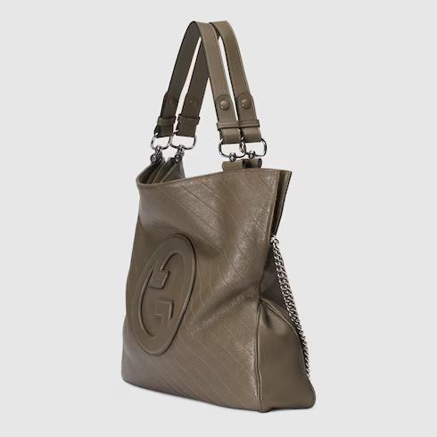 Túi Gucci Blondie Medium Tote Bag Nữ Màu Nâu