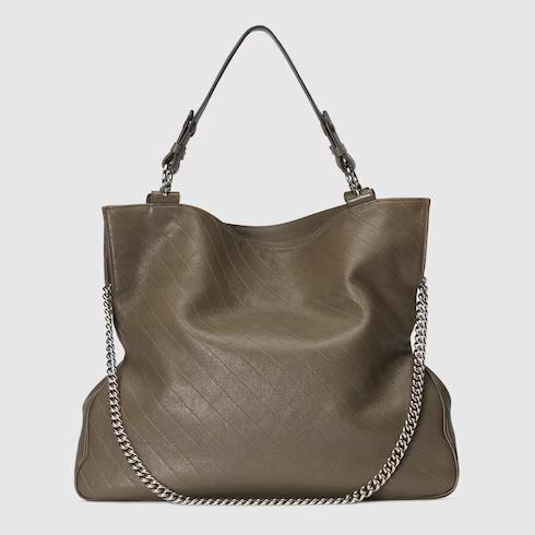 Túi Gucci Blondie Medium Tote Bag Nữ Màu Nâu