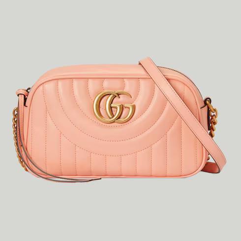 Túi Gucci GG Marmont Shoulder Bag Nữ Màu Hồng Sữa