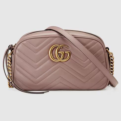 Túi Gucci GG Marmont Small Shoulder Bag Nữ Màu Hồng Đậm