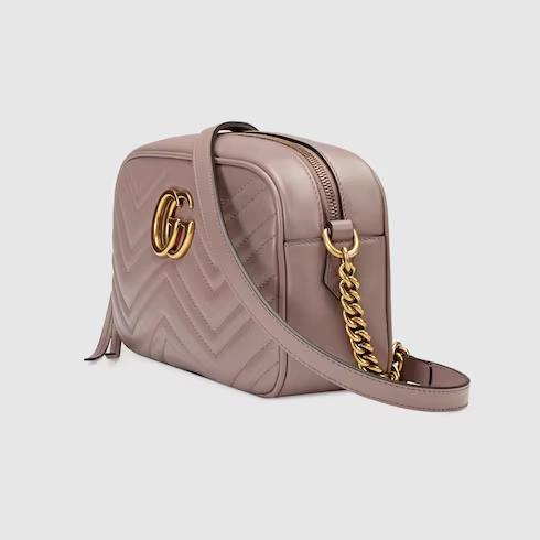 Túi Gucci GG Marmont Small Shoulder Bag Nữ Màu Hồng Đậm