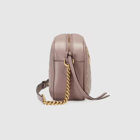 Túi Gucci GG Marmont Small Shoulder Bag Nữ Màu Hồng Đậm