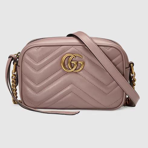 Túi Gucci GG Marmont Mini Shoulder Bag Nữ Màu Hồng