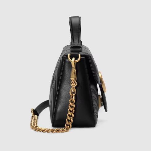 Túi Gucci GG Marmont Mini Top Handle Bag Nữ Màu Đen