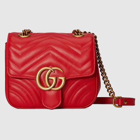 Túi Gucci GG Marmont Mini Shoulder Bag Nữ Màu Đỏ