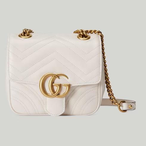 Túi Gucci GG Marmont Mini Shoulder Bag Nữ Màu Trắng