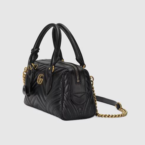 Túi Gucci GG Marmont Small Top Handle Bag Nữ Màu Đen