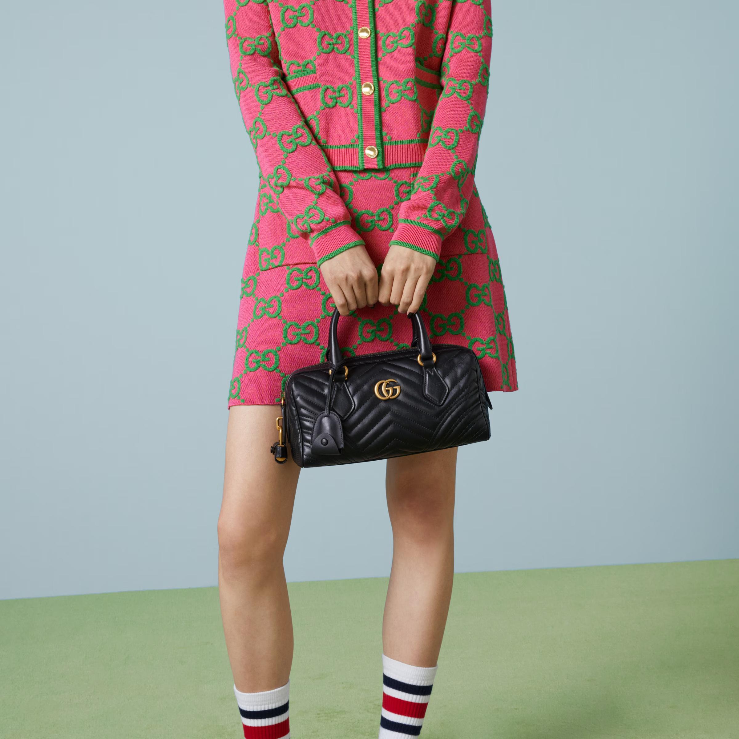 Túi Gucci GG Marmont Small Top Handle Bag Nữ Màu Đen