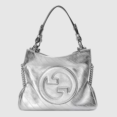 Túi Gucci Blondie Small Tote Bag Nữ Màu Bạc