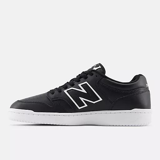 Giày New Balance 480 Nữ Màu Đen Bóng Trắng