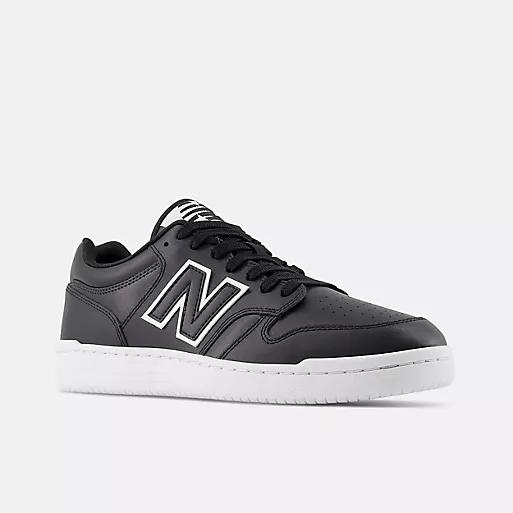 Giày New Balance 480 Nữ Màu Đen Bóng Trắng