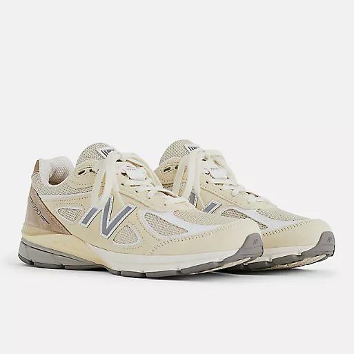 Giày New Balance Made In Usa 990V4 Nữ Màu Trắng Be