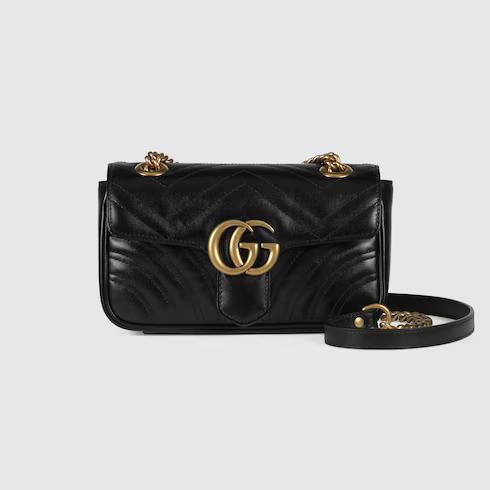 Túi Gucci GG Marmont Mini Shoulder Bag Nữ Màu Đen Dài