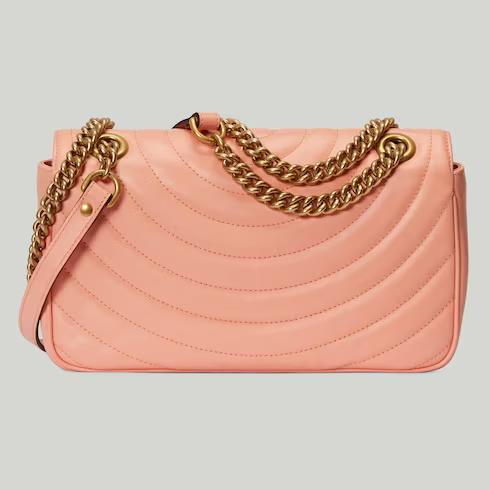 Túi Gucci GG Marmont Small Shoulder Bag Nữ Màu Hồng Sữa