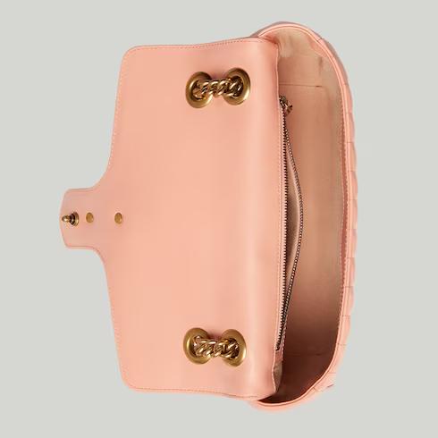 Túi Gucci GG Marmont Small Shoulder Bag Nữ Màu Hồng Sữa